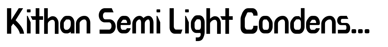 Kithan Semi Light Condensed